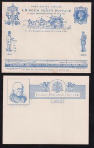 Great Britain QV 1890 Penny Postage Jubilee Envelope & Card Set