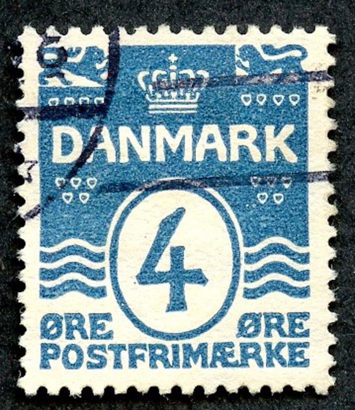 Denmark Sc# 60a, Used, Perf. 14 x 14.5, SCV $37.50