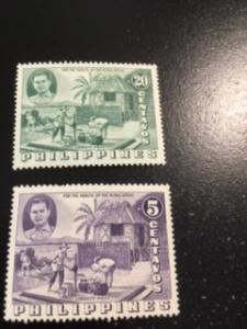philippines sc 624,625 MNH