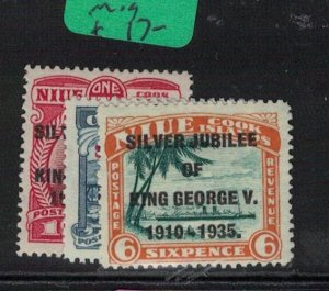 Niue SG 69-71 MOG (8ewt)