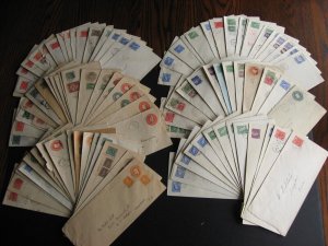 Canada stationery 100 used mostly #10 30s 50s mixed condition a few back damaged