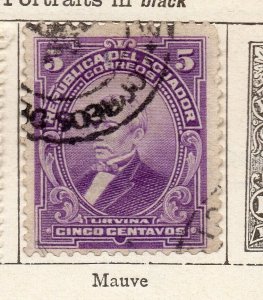 Ecuador 1907 Early Issue Fine Used 5c. NW-114056