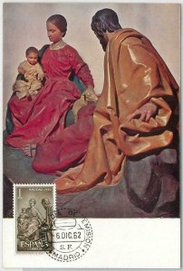 48368 - SPAIN - MAXIMUM CARD - ART / CHRISTMAS: Pedro de Mena 1962-