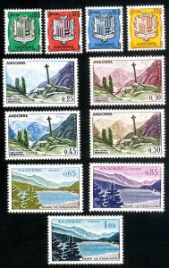 Andorra Stamps # 143-53 MNH VF Scott Value $70.00