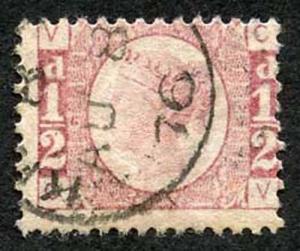 SG48 1/2d (CV) Plate 6 Very Fine CDS used