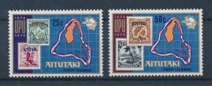 [116493] Aitutaki 1974 100 Years UPU stamps on stamps  MNH