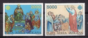 1983 Vatican City Sc #C73-74 Airmail - World Communications  MNH stamp set Cv$10