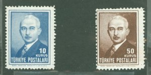 Turkey #938-939 Unused