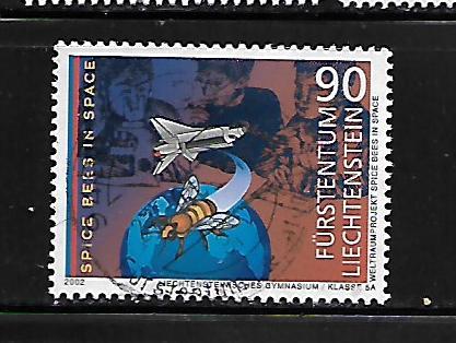 LIECHTENSTEIN, 1223, USED, BEES IN SPACE