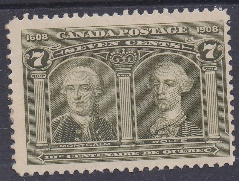 CANADA 1908 TERCENTENARY 7C