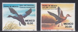 Mexico # 1346-1347, Aquatic Birds, Mint NH