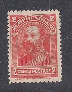 NEWFOUNDLAND  SC# 82  FVF/MOG