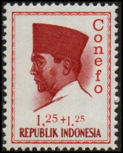 Indonesia B166 - Mint-NH - 1.25r+1.25r Pres. Sukarno (1965)