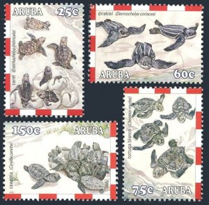 Aruba 237-240, MNH. Endangered Animals 2003. Turtles.