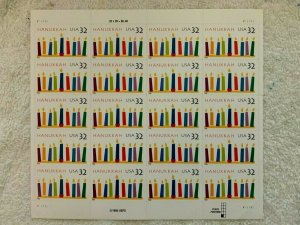 US Scott's #3118 Hanukkah 32c Pane. 1996. MNH