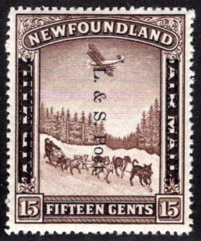 194a, NSSC, Newfoundland, 15c, L & S Post overprint, MNHOG, VG/F, Scott 211