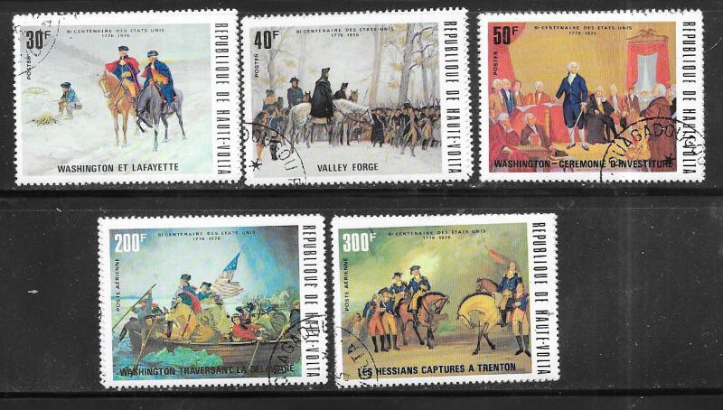 Burkina Faso #365-67,C209-10 set complete (CTO) CV $2.90