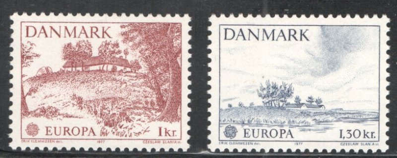 Denmark #600-601 Mint (NH), VF,  CV 3.80  ...   1671704