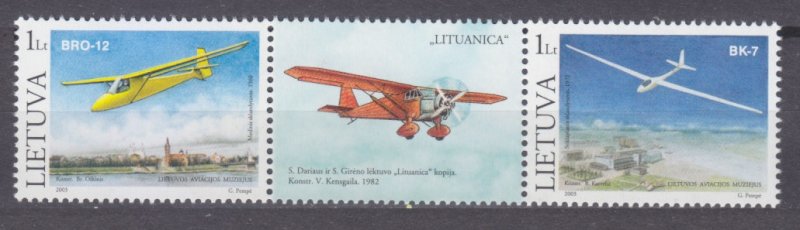 2003 Lithuania 833-834Tab Airplanes