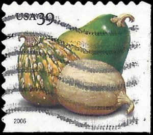 #4009 39c Crops of America Squashes Booklet Single 2006 Used