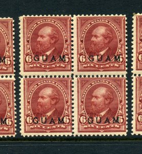 Guam Scott 6 Overprint  Mint Block of 4 Stamps (Stock Guam 6-15)