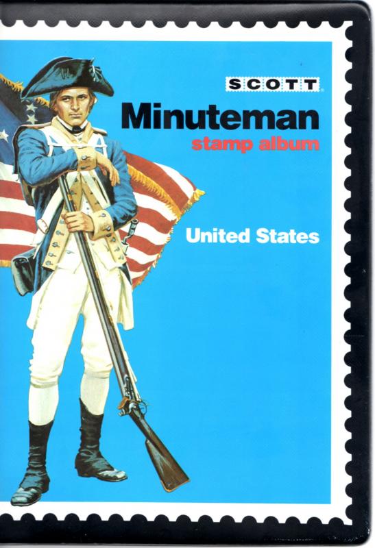 Scott Minuteman Album - 2 Ring Binder w/ 1,000++ stamps */o