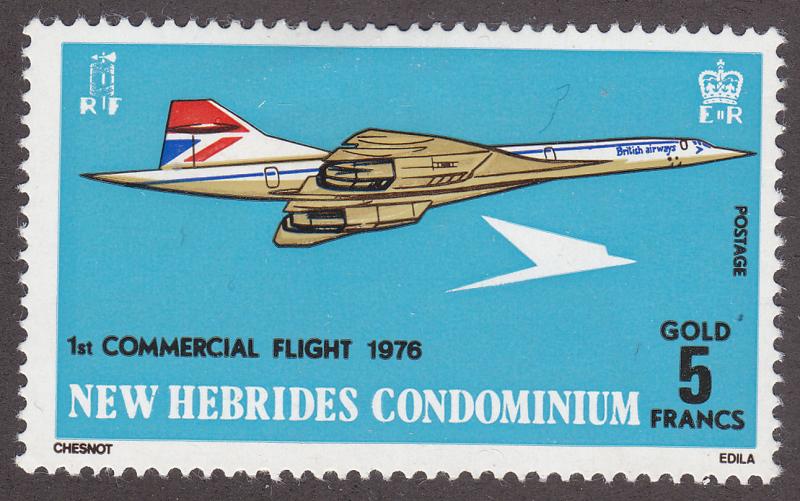 British New Hebrides 204 British Airways SST Concorde 1976