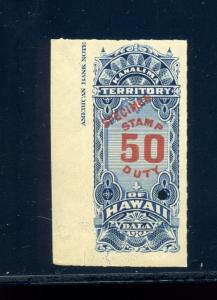 Hawaii  R12S Revenue Specimen Mint Stamp NH (Stock H R12-S3)