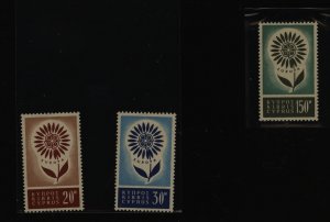 Cyprus #244-246  Single (Complete Set)