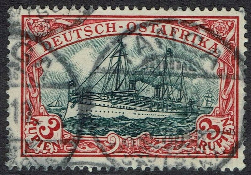 GERMAN EAST AFRICA 1901 YACHT 3R NO WMK USED 