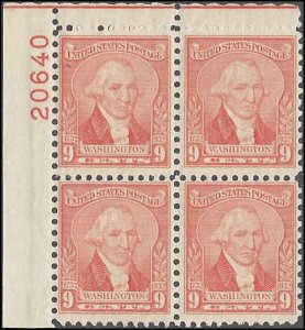 714 Mint,OG,NH... Plate Block of 4... SCV $45.00