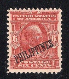 Philippines 1903-04 6¢ Garfield - OG MNH - SC# 231   Cats $190.00. (ref# 239462)