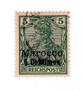 Germany - offices in Morocco stamp #8, used, CV $1.50