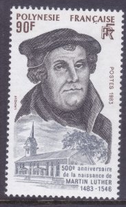 French Polynesia 389 MNH 1983 Martin Luther Issue Very Fine