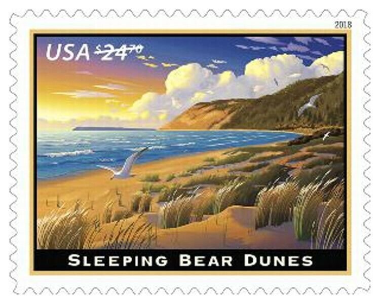 Sleeping Bear Dunes $ Express Mail Single Postage Stamp Scott 5258 | United  States, General Issue Stamp / HipStamp