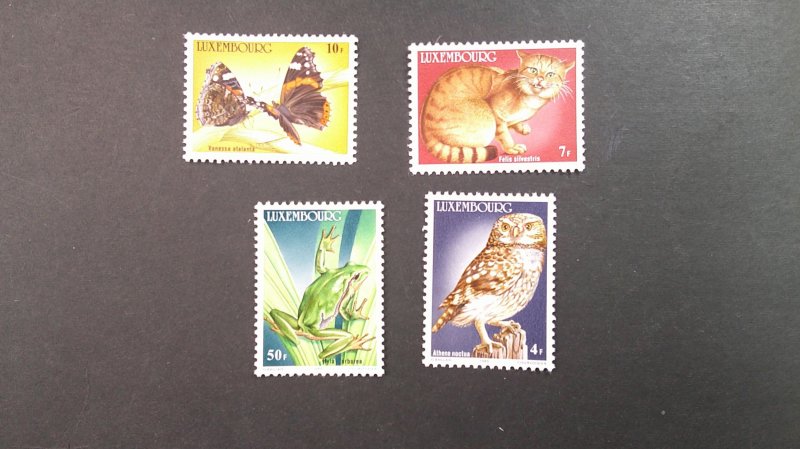 Luxembourg 1985 Wildlife Issue Scott# 732-735 Mint VF-XF NH CPL set of 4