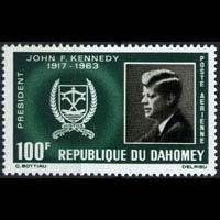 DAHOMEY 1965 - Scott# C30 Kennedy Set of 1 NH