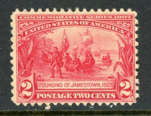 USA 1907 Jamestown 2¢ Founding  Scott #329 MNH Q24