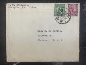 1930s Changshu China Missionary Cover To Aliceville Al USA