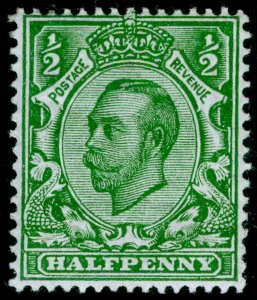SG339 SPEC N4(1), ½d green, M MINT. WMK CROWN