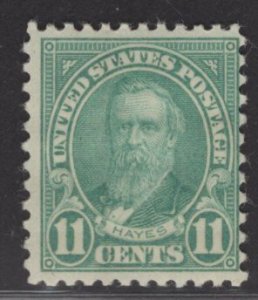 US Stamp #692 11c Hayes MINT Hinged SCV $2.50