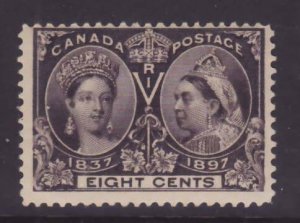 Canada-Sc#56- id12-unused 8c NH og QV Diamond Jubilee-1897-