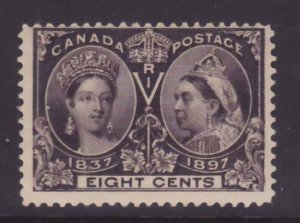 Canada-Sc#56- id12-unused 8c NH og QV Diamond Jubilee-1897-