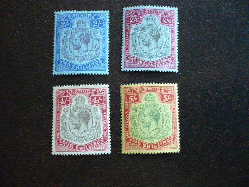 Stamps - Bermuda - Scott# 49-52 - Mint Hinged Part Set of 4 Stamps