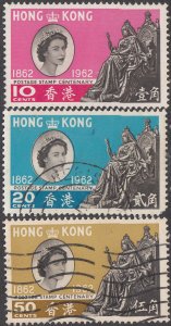 Hong Kong #200-202        Used