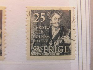 Sweden Suede Sverige Sweden 1951 25o perf 121⁄2 fine green used A13P44F276-