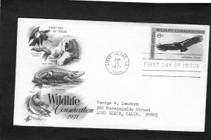 1430 Calif. Condor, FDC ArtCraft addressed