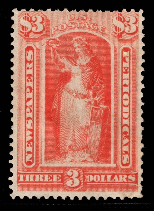 MOMEN: US STAMPS #PR25 NEWSPAPER MINT OG H CAT. $2,500 LOT #80802*