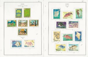 Guinea Stamp Collection on 24 Steiner Pages, 1980-98, Dinosaurs, Dogs, JFZ