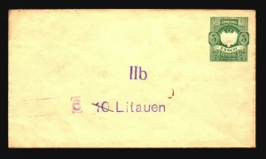 Peru Late 1800s Stationery 10 Litauen Ovpt - Z16925